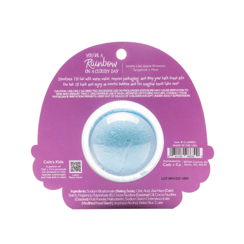 You're a Rainbow on a Cloudy Day Clamshell Bath Bomb