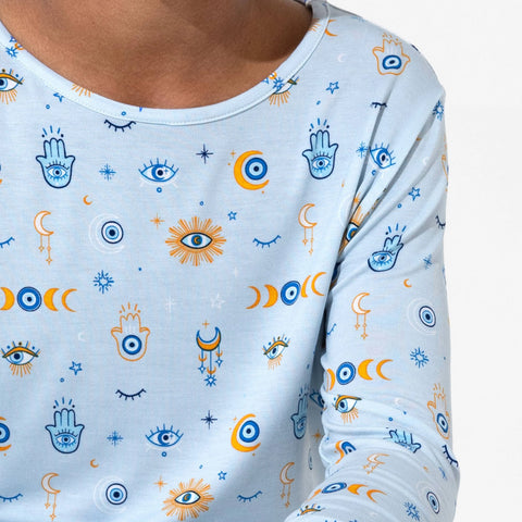Kids Bamboo Pajama Set - The Eye Blue