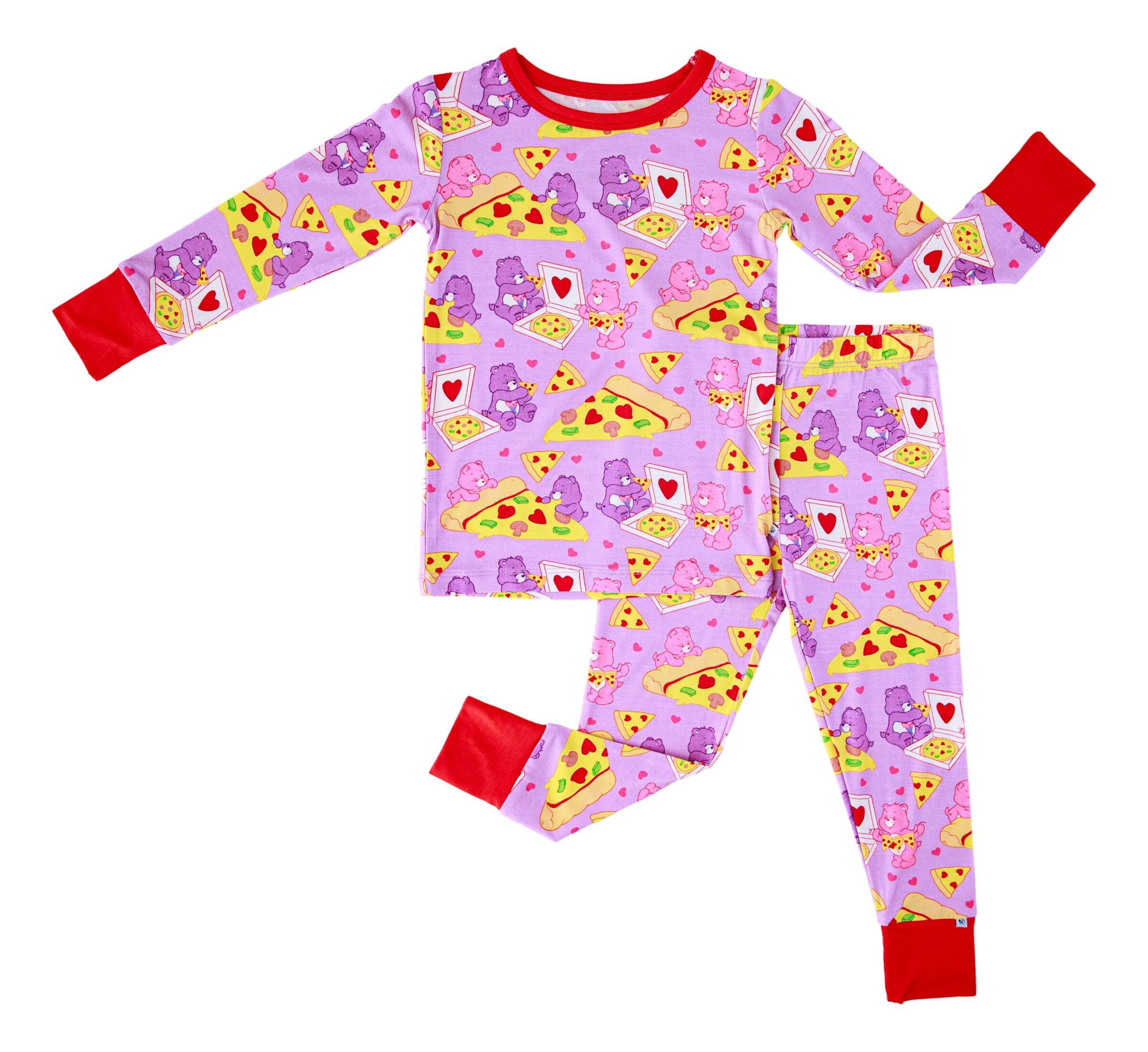 Birdie Bean - Care Bears Pizza Valentine 2 Piece Pajamas