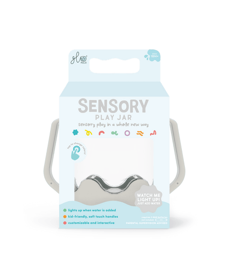 Cloud Grey Sensory Jar - Glo Pals