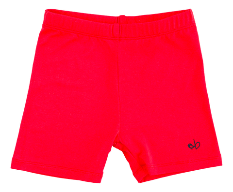 Crimson Biker Shorts - Birdie Bean