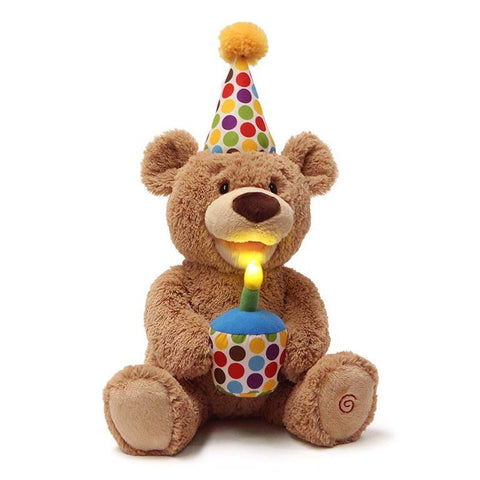 Happy Birthday Animated Teddy Stuffed Animal - GUND
