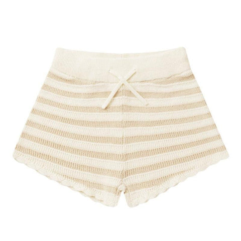 Knit Shorts | Sand Stripe - Rylee + Cru