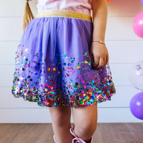 Lavender Confetti Tutu Skirt - Sweet Wink