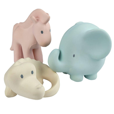 Marshmallow Rubber Rattle Teether Toys - Tikiri Toys