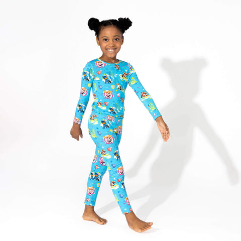 Paw Patrol Mighty Movie Mighty Pups Kids Bamboo Pajamas - Butterbugboutique