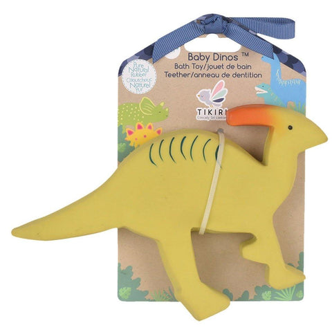 Baby Parasaurolophus Natural Organic Rubber Toy - Butterbugboutique (7626025435394)
