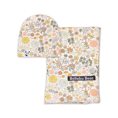 Fall Floral Bamboo Swaddle & Beanie Set - Butterbugboutique