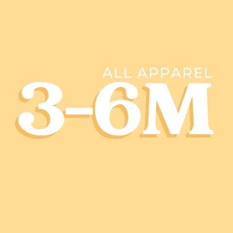 All in stock 3-6 month apparel at Butter Bug Boutique