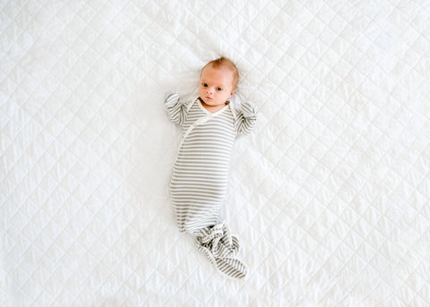 Newborn Knotted Gown - Everest