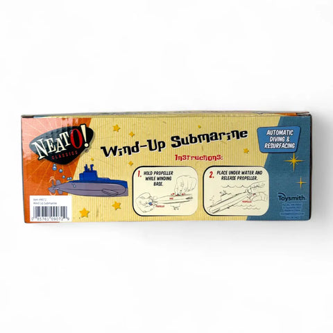 Wind-Up Auto-diving Submarine Water Toy