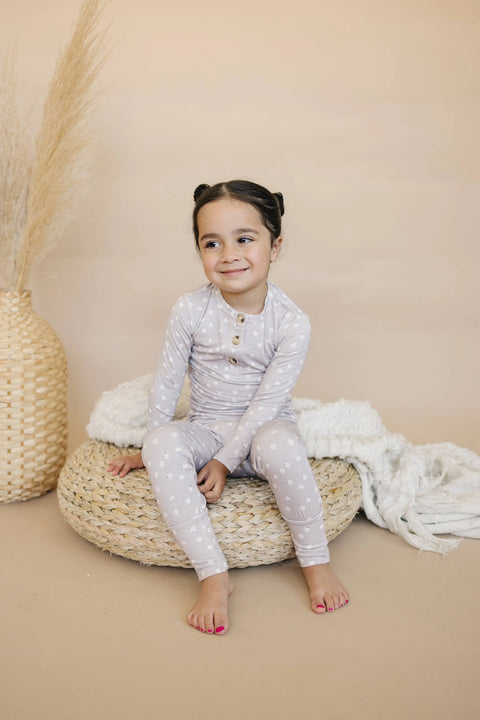 Oopsie Daisy Bamboo Henley PJ Set