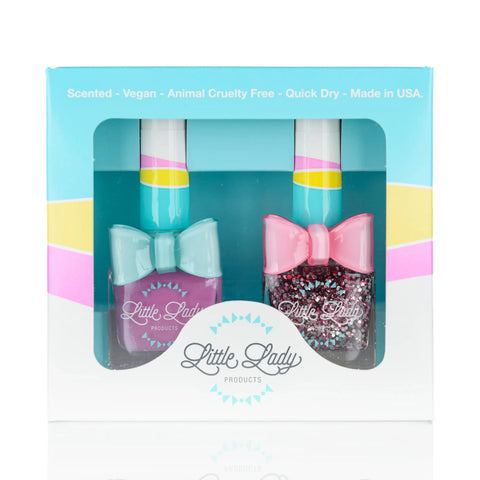 All-Natural Nail Polish Set - Butterfly Flutter & Little Miss Melon