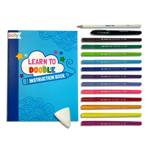 Doodle Fun: Draw & Color Activity Kit (17 PC Set)