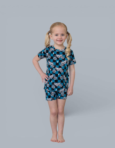 Kids Bamboo Short Set - Moto Mayhem