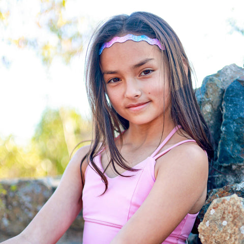 Adjustable No Slip Zig Zag Glitter Headbands