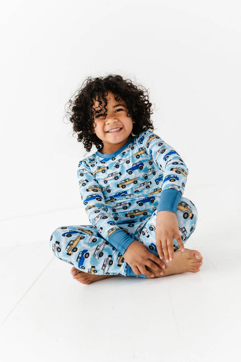 Trucks Tie-Dye For Kids Pajamas