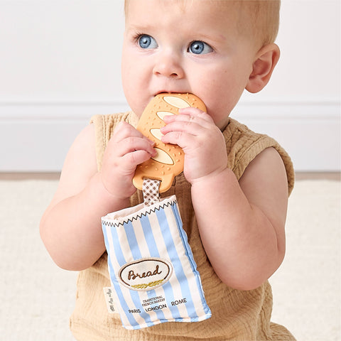 Teensy Crinkle™ Sensory Plush Teether - Baguette