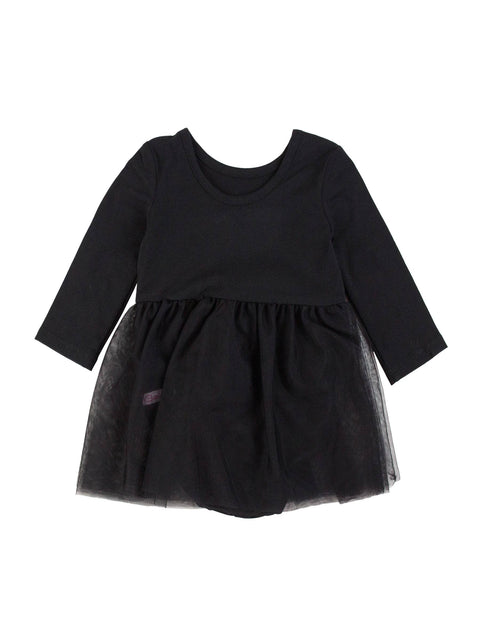 Black Tulle Skirted Romper