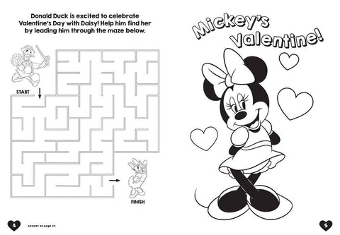 Disney Mickey Mouse Valentine's Day Coloring & Activity Book