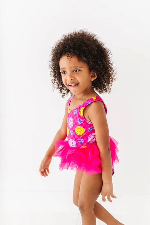 Electric Smiles Swimsuit With Tutu