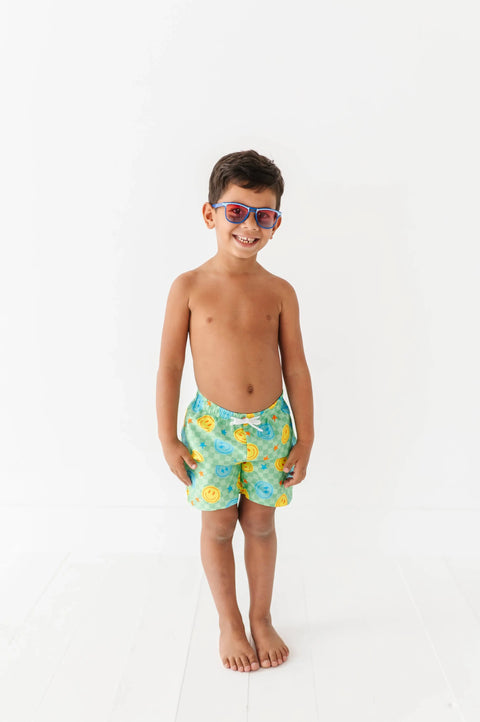 Electric Smiles Swim Trunks