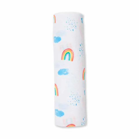 Rainbow Sky Cotton Swaddle Blanket