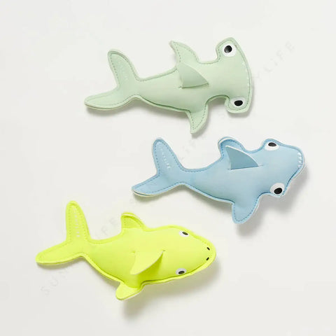 Dive Buddies Set - Salty the Shark Aqua Neon Yellow