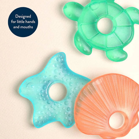 Cutie Coolers™ (3-pack) Water Filled Teethers - Seaside