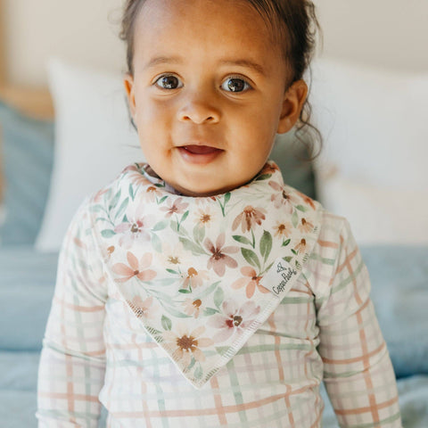 4 Pack Baby Bandana Bibs - Natalie