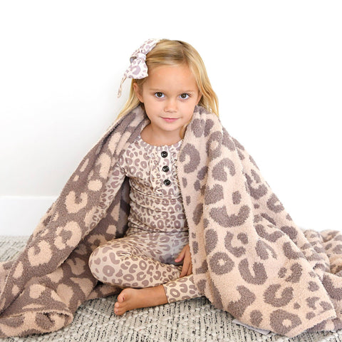 Amari Leopard Ruffle Bamboo Pajama Set