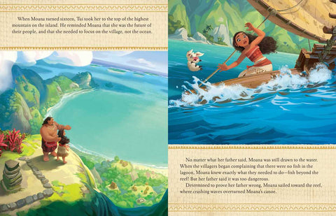 Disney Moana Book & Magnetic Playset