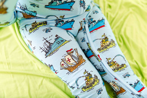 Ship Convertible Footie Pajamas