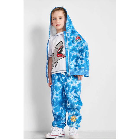 Shark Tie-Dye Zip-Up Hoodie