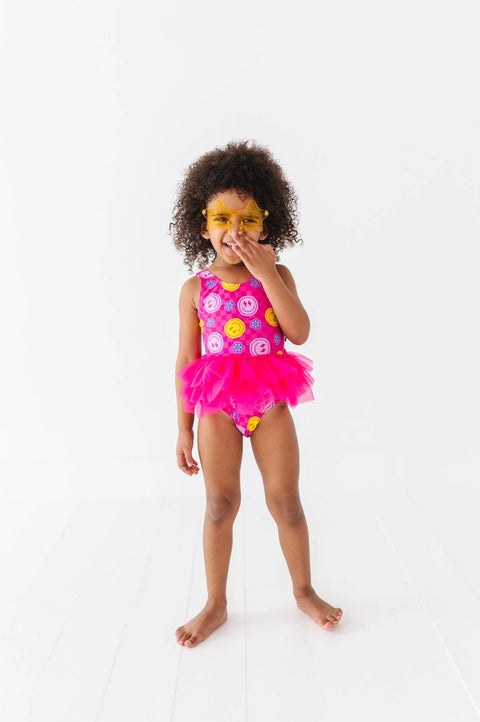 Electric Smiles Swimsuit With Tutu