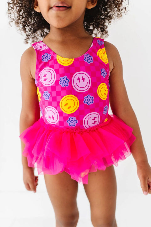 Electric Smiles Swimsuit With Tutu
