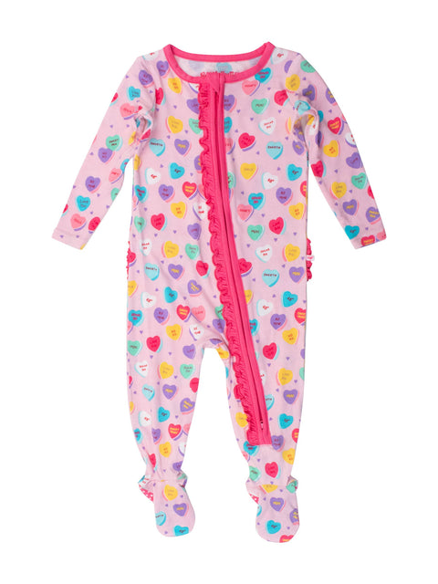 Be My Valentine Bamboo Footed Pajama