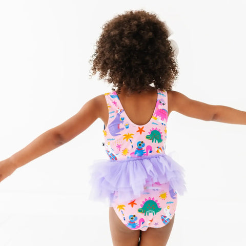 Diva Dinos Girls Swimsuit with Tutu