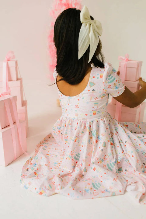 Puff Dress in Sugar Plum