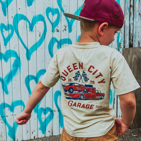 The Queen City Garage Boys Graphic Tee