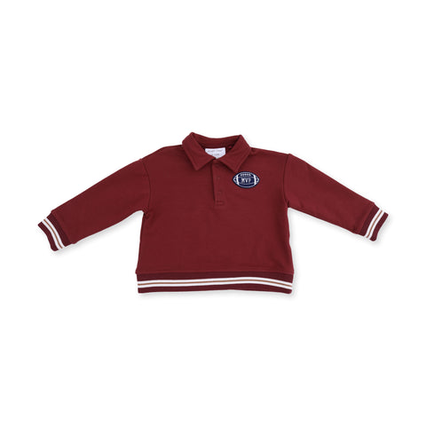 French Terry Polo Sweatshirt - Varsity