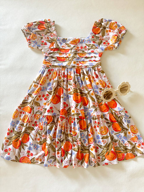 Amelie Dress - Orange Blossoms