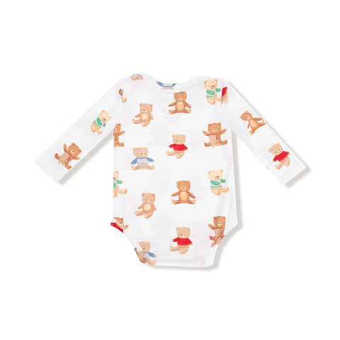 Lap Shoulder Bodysuit - Teddy Bear