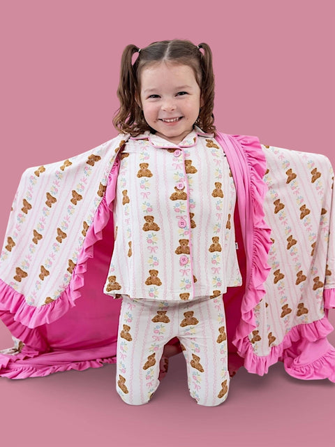 Bear-Y Blossoms Dream Girl's Flare Set