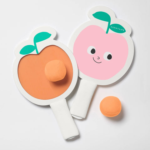 Kids Velcro Beach Bats - Poppy the Peach
