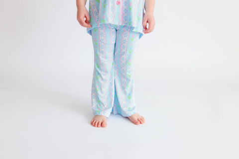 Girls Flare Bamboo Pajama Set - Whimsy Tulip