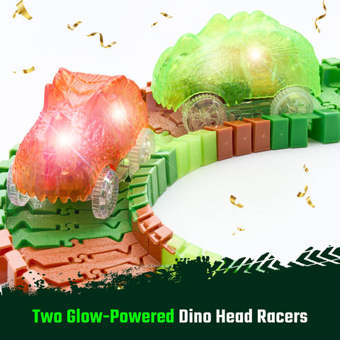 Glow in the Dark Dinosaur Forest Racetrack