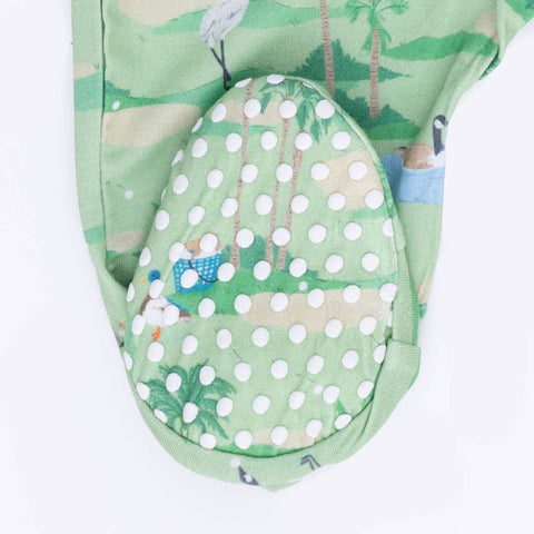 2 Way Zipper Footie - Golf Oasis Animals
