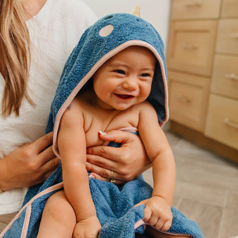 Character Bamboo Hooded Kids Towel - Nori