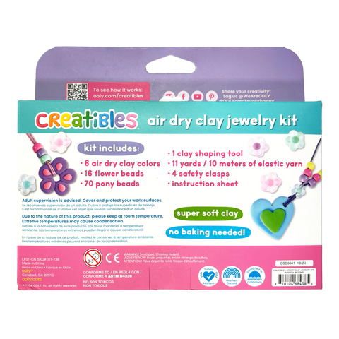 Creatibles: Air Dry Clay Jewelry Kit - Blissful Blooms (Set